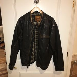 Territory Ahead Brown Leather Motorcycle Jacket